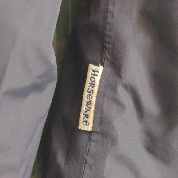 Horseware Womens Jacket Coat Black Gray-Green Zip Pockets Lined Mock Neck M 8 - Picture 10 of 11